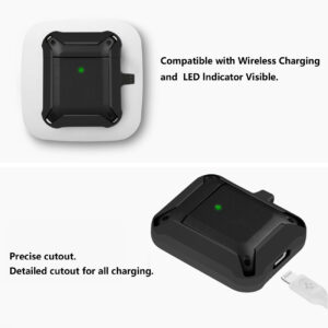Eggshell 360 degree Protect Case for AirPods In Black - Image 2