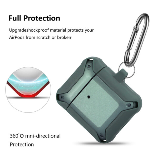 Eggshell 360 degree Protect Case for AirPods In Green - Image 3