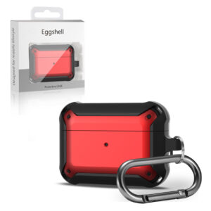 Eggshell 360 degree Protect Case for AirPods Pro In Black and Red