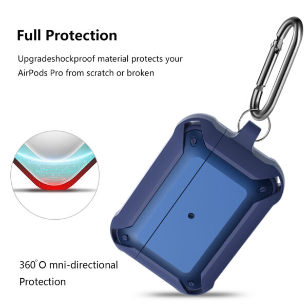 Eggshell 360 degree Protect Case for AirPods Pro In Blue - Image 3