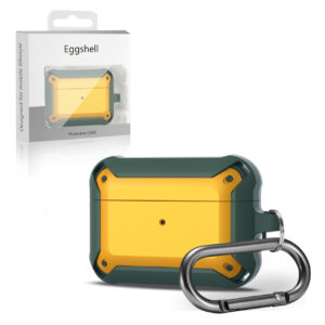 Eggshell 360 degree Protect Case for AirPods Pro In Green and Yellow