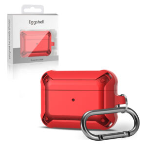 Eggshell 360 degree Protect Case for AirPods Pro In Red