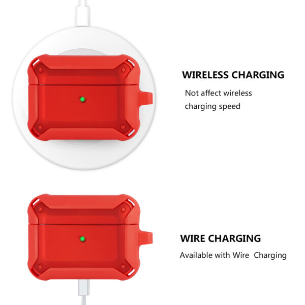 Eggshell 360 degree Protect Case for AirPods Pro In Red - Image 2