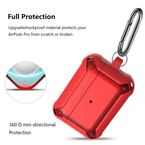 Eggshell 360 degree Protect Case for AirPods Pro In Red - Image 3