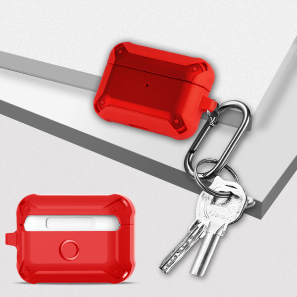 Eggshell 360 degree Protect Case for AirPods Pro In Red - Image 4