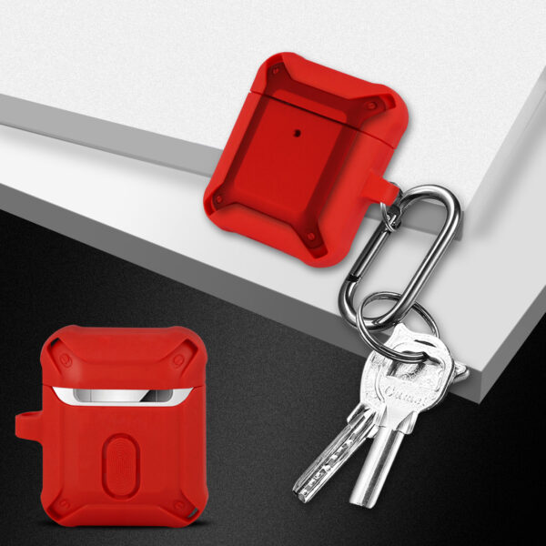 Eggshell 360 degree Protect Case for AirPods In Red - Image 4