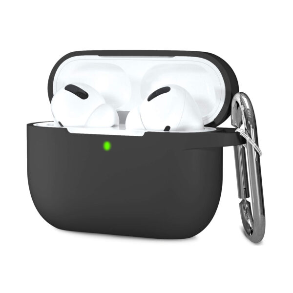 Premium Silicone AirPods Pro Case in Black - Image 2
