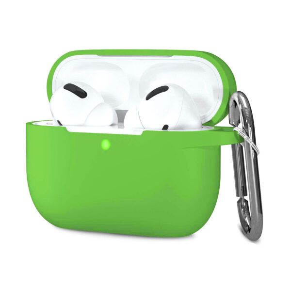 Premium Silicone AirPods Pro Case in Green - Image 2