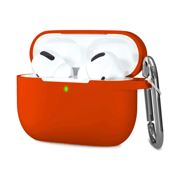 Premium Silicone AirPods Pro Case in Orange - Image 2