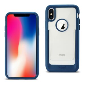 Reiko iPhone X/iPhone XS Belt Clip Polymer Case In Clear Blue