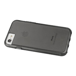 Reiko iPhone 7/8/SE2 Transparent TPU Hard Protector Cover With Inner Extra Bumper In Clear Gray - Image 2