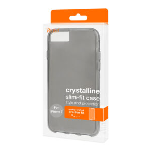 Reiko iPhone 7/8/SE2 Transparent TPU Hard Protector Cover With Inner Extra Bumper In Clear Gray - Image 4