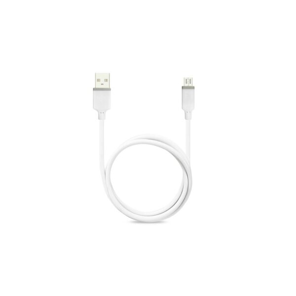 REIKO MICRO USB CAR CHARGER WITH DATA USB CABLE IN WHITE - Image 3