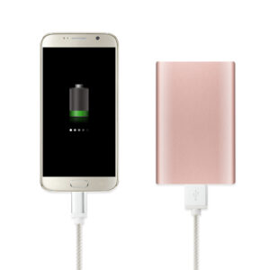 REIKO 3.3FT NYLON BRAIDED MICRO USB CHARGING & SYNC DATA CABLE FOR ANDROID PHONES IN SILVER - Image 2