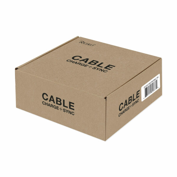 REIKO 30PCS TANGLE FREE ANDROID PHONES MICRO USB 2.0 DATA CABLE 3.3 FEET IN BLACK