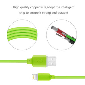 Reiko 30 Pcs Tangle Free Apple Ipad Air Usb Data Cable 3.3 Feet In Green - Image 3