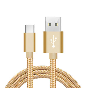 USB-C Fast Charge/Sync Cable 6.5 ft in Gold (12pcs) - Image 2