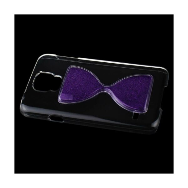 REIKO SAMSUNG GALAXY S5 3D SAND CLOCK CLEAR CASE IN PURPLE - Image 2