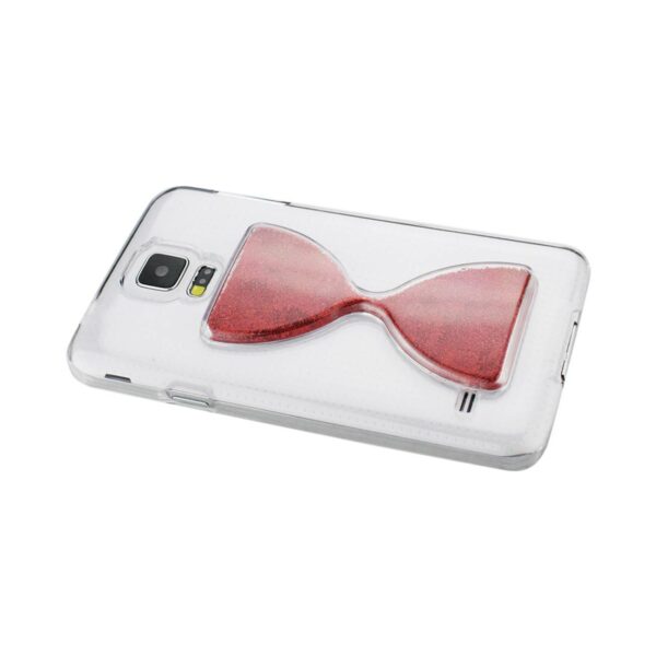 REIKO SAMSUNG GALAXY S5 3D SAND CLOCK CLEAR CASE IN RED - Image 3