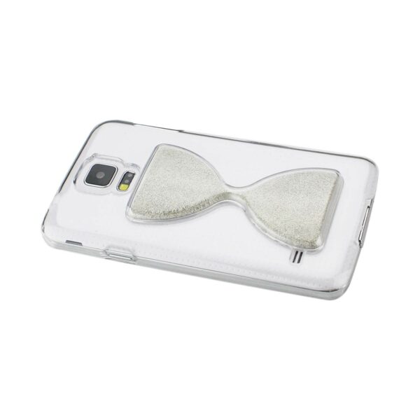 REIKO SAMSUNG GALAXY S5 3D SAND CLOCK CLEAR CASE IN SILVER - Image 3