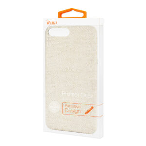 REIKO IPHONE 8 PLUS HERRINGBONE FABRIC IN BEIGE - Image 4