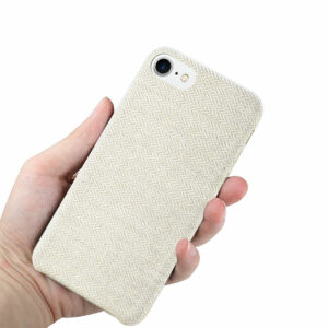 Reiko iPhone 7/8/SE2 HERRINGBONE FABRIC IN BEIGE - Image 3