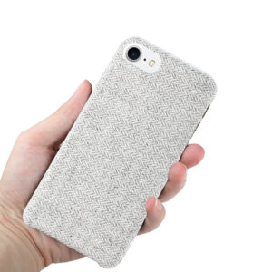 Reiko iPhone 7/8/SE2 HERRINGBONE FABRIC IN LIGHT GRAY - Image 3
