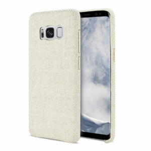 REIKO SAMSUNG GALAXY S8 EDGE HERRINGBONE FABRIC IN BEIGE - Image 2