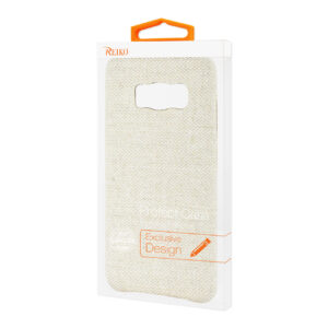 REIKO SAMSUNG GALAXY S8 EDGE HERRINGBONE FABRIC IN BEIGE - Image 4