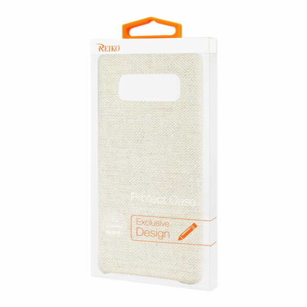 REIKO SAMSUNG GALAXY NOTE 8 HERRINGBONE FABRIC IN BEIGE - Image 4