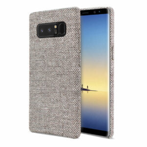 REIKO SAMSUNG GALAXY NOTE 8 HERRINGBONE FABRIC IN DARK GRAY - Image 2