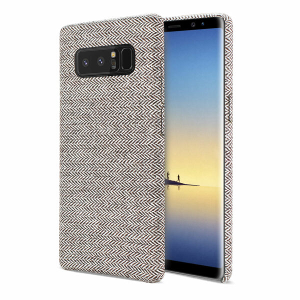 REIKO SAMSUNG GALAXY NOTE 8 HERRINGBONE FABRIC IN DARK GRAY - Image 2