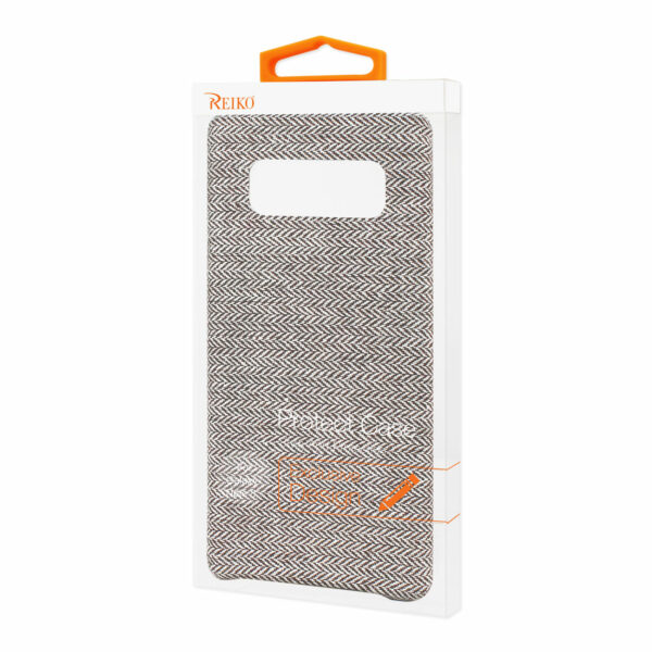 REIKO SAMSUNG GALAXY NOTE 8 HERRINGBONE FABRIC IN DARK GRAY - Image 4