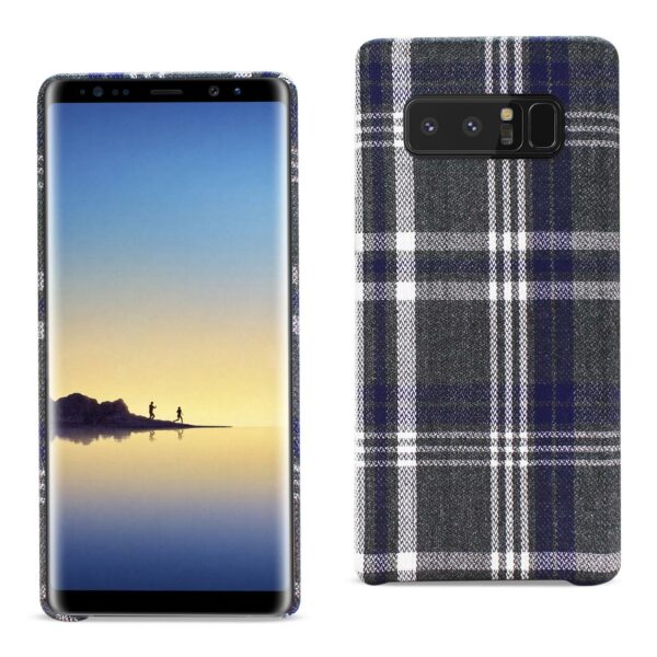 Reiko Samsung Galaxy Note 8 Checked Fabric Case In Black