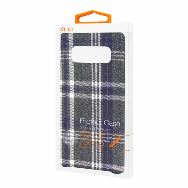 Reiko Samsung Galaxy Note 8 Checked Fabric Case In Black - Image 4
