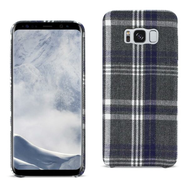 Reiko Samsung Galaxy S8 Checked Fabric Case In Black