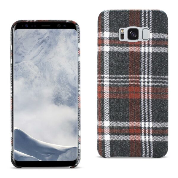 Reiko Samsung Galaxy S8 Checked Fabric Case In Brown