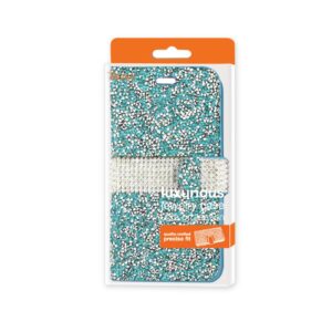REIKO IPHONE 6 DIAMOND RHINESTONE WALLET CASE IN BLUE - Image 4