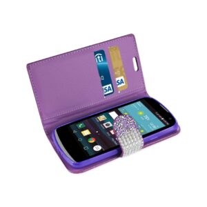 REIKO LG SPREE DIAMOND RHINESTONE WALLET CASE IN PURPLE - Image 2