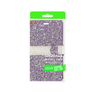 REIKO LG SPREE DIAMOND RHINESTONE WALLET CASE IN PURPLE - Image 4