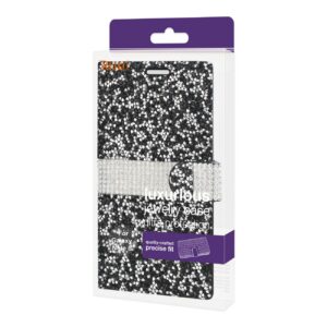 REIKO SAMSUNG GALAXY NOTE 8 DIAMOND RHINESTONE WALLET CASE IN BLACK - Image 4