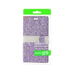 REIKO ZTE GRAND X MAX 2 DIAMOND RHINESTONE WALLET CASE IN PURPLE - Image 4