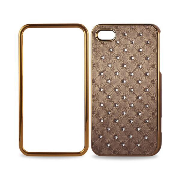 REIKO IPHONE 4G JEWELRY DIAMOND STUDS CASE IN BEIGE - Image 3