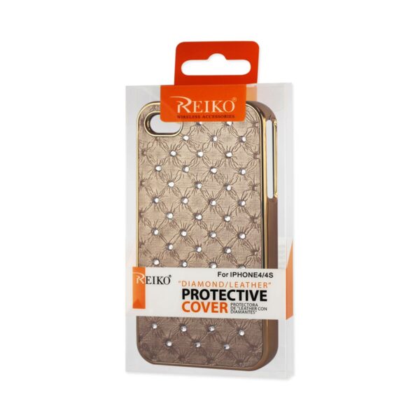 REIKO IPHONE 4G JEWELRY DIAMOND STUDS CASE IN BEIGE - Image 4