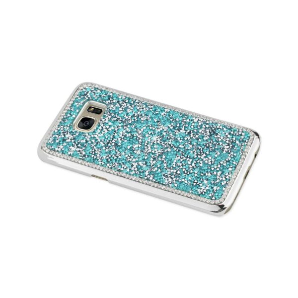 REIKO SAMSUNG GALAXY S7 EDGE JEWELRY BLING RHINESTONE CASE IN BLUE - Image 3