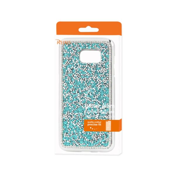 REIKO SAMSUNG GALAXY S7 EDGE JEWELRY BLING RHINESTONE CASE IN BLUE - Image 4