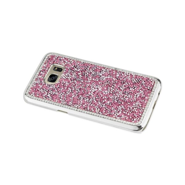 REIKO SAMSUNG GALAXY S7 EDGE JEWELRY BLING RHINESTONE CASE IN PINK - Image 3