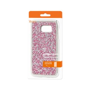 REIKO SAMSUNG GALAXY S7 EDGE JEWELRY BLING RHINESTONE CASE IN PINK - Image 4