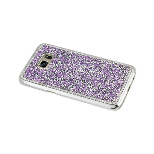 REIKO SAMSUNG GALAXY S7 EDGE JEWELRY BLING RHINESTONE CASE IN PURPLE - Image 3