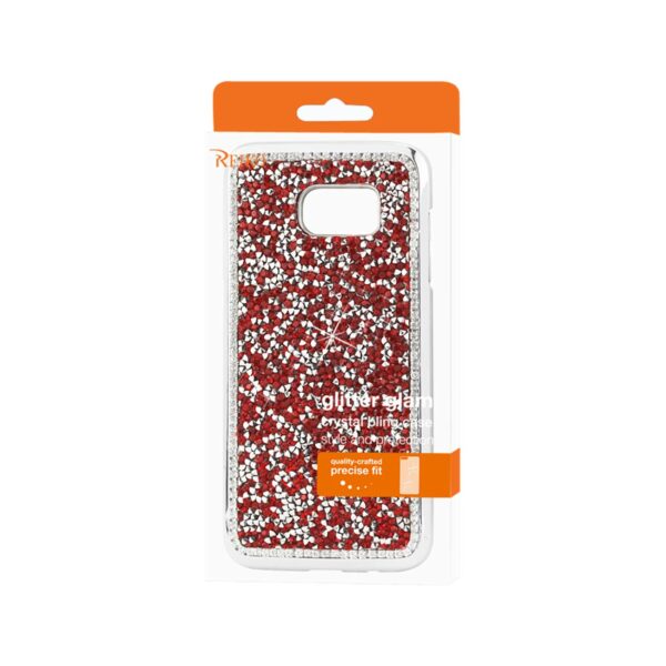REIKO SAMSUNG GALAXY S7 EDGE JEWELRY BLING RHINESTONE CASE IN RED - Image 4